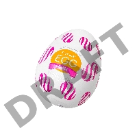 Нереалистичный мастурбатор TENGA Wonder Curl, TPE, белый, 6,1 см