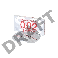 Презервативы полиуретановые Sagami Original 0.02  УЛЬТРАТОНКИЕ,гладкие №2