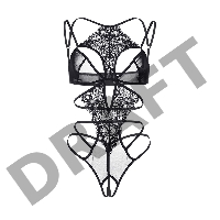 Эротическое боди Erolanta Eva, черный (42-44)