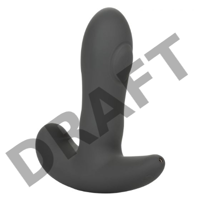 Серый вибромассажер простаты Remote Control Dual Pulsating Probe