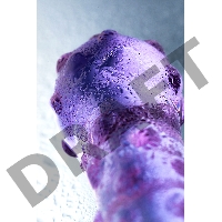 Двусторонний фаллоимитатор Sexus Glass, стекло, фиолетовый, 19,5 см