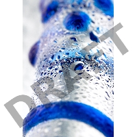 Двусторонний фаллоимитатор Sexus Glass, стекло, прозрачный, 22 см