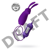 Виброяйцо с пультом управления TOYFA A-Toys Bunny, силикон, фиолетовый