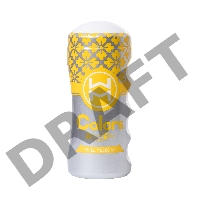 Мастурбатор нереалистичный MensMax Colors Frill Yellow, TPE, белый, 15 см
