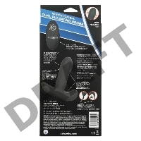 Серый вибромассажер простаты Remote Control Dual Pulsating Probe