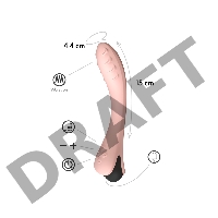 Вибратор точки G  Apus, цвет персиковый (INFINITE)