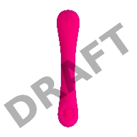 Нереалистичный вибратор LOVENSE Osci 2, силикон, розовый, 22 см