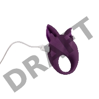 Перезаряжаемое кольцо для клиторальной стимуляции MiMi Animals Kitten Kiki Purple 7200-03lola