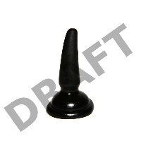 Фаллоимитатор анальный №2 черный