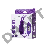 Виброяйцо с пультом управления TOYFA A-Toys Bunny, силикон, фиолетовый