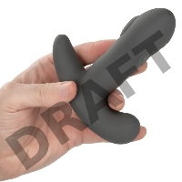 Серый вибромассажер простаты Remote Control Dual Pulsating Probe