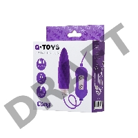 Виброяйцо с пультом управления TOYFA  A-Toys Cony, силикон, фиолетовый, 7,6 см