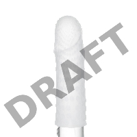 Нереалистичный мастурбатор TENGA Pocket Click Ball, TPE, белый, 7,5 см