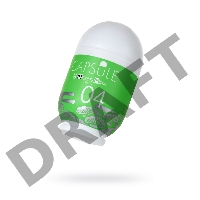 Мастурбатор нереалистичный MensMax CAPSULE 04, Matsu, TPE, зеленый, 8 см