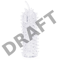 Закрытая рельефная насадка Crystal sleeve с усиками - 12 см.