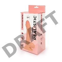 Фаллоимитатор с мошонкой Erowoman телесного цвета - 18,5 см.