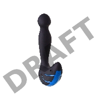 Стимулятор простаты Erotist Third, силикон, черный, 15,7 см
