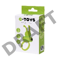 Эрекционное кольцо на пенис A-Toys by TOYFA Flik, силикон, зеленый, 9,1 см, Ø 3,1 см