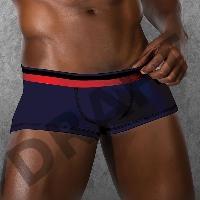 Темно-синие боксеры с красной резинкой DOREANSE L
