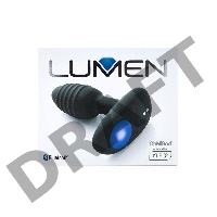 Черный интерактивный вибратор OhMiBod Lumen for Kiiroo с подсветкой - 10,2 см.