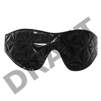 Чёрная маска на глаза с геометрическим узором Pyramid Eye Mask