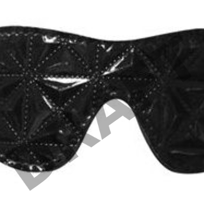 Чёрная маска на глаза с геометрическим узором Pyramid Eye Mask
