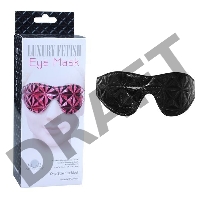 Чёрная маска на глаза с геометрическим узором Pyramid Eye Mask