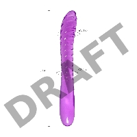 Двусторонний фаллоимитатор A-Toys by TOYFA Frica, TPE, фиолетовый, 23 см