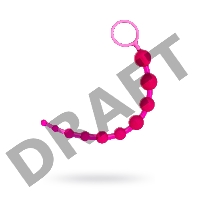 Анальная цепочка TOYFA, PVC, розовый, 30 см