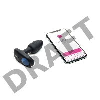 Черный интерактивный вибратор OhMiBod Lumen for Kiiroo с подсветкой - 10,2 см.