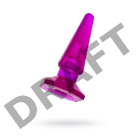 Анальная втулка TOYFA, PVC, фиолетовый, 9,5 см