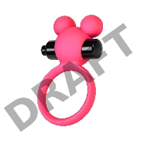 Виброкольцо на пенис A-Toys by TOYFA Pikle, силикон, розовое, 6,9 см, Ø 3,1 см