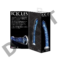 Стеклянный стимулятор Icicles No. 29 - Blue