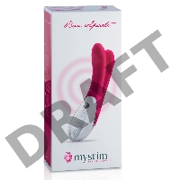 Ярко-розовый вибратор Mystim Bon Aparte - 25 см.