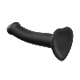 Фаллоимитатор Strap-On-Me Dildo Dual Density Semi-Realistic гнущийся, черный XL, 20 см