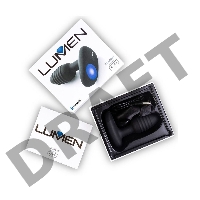 Черный интерактивный вибратор OhMiBod Lumen for Kiiroo с подсветкой - 10,2 см.