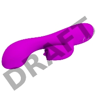 Вибростимулятор с клиторальным отростком с язычком Pretty Love Doreen 