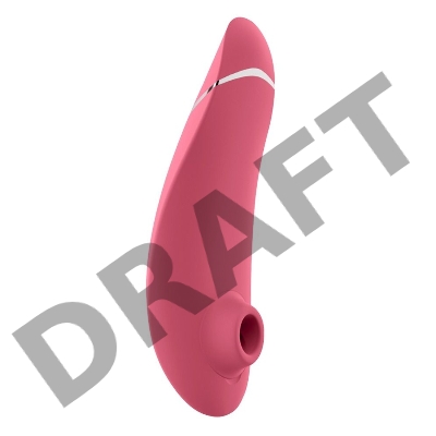 Розовый клиторальный стимулятор Womanizer Premium 2