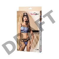 Костюм полицейского Candy Girl Kennedy (топ, стринги, головной убор, 2 значка) синий, OS