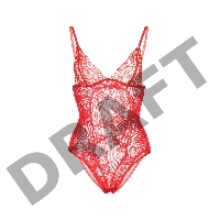 Боди Candy Girl c интимным доступом, красное, OS