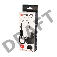 Помпа для пениса TOYFA A-Toys с вибрацией, PVC, чёрный, 22,8 см