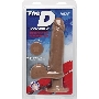 The D™ - Perfect D Vibrating 8 - Caramel Вибромассажер реалистик со встроенным мотором на присоске