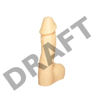 Фаллоимитатор пустотелый телесный