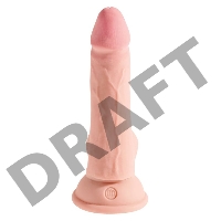 Фаллоимитатор на присоске Тройная плотность King Cock Plus 6.5 Triple Density Cock with Balls - Flesh