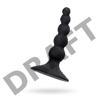 Анальная втулка POPO Pleasure by TOYFA Bootes, силикон, черная, 10 см, Ø 2,5 см