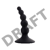 Анальная втулка POPO Pleasure by TOYFA Bootes, силикон, черная, 10 см, Ø 2,5 см