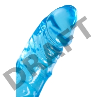 Реалистичный фаллоимитатор A-Toys by TOYFA Indy, TPE, голубой, 15,8 см