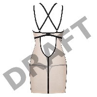 Сорочка с мерцающей нитью и стринги  Nudelia (Obsessive)