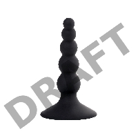 Анальная втулка POPO Pleasure by TOYFA Bootes, силикон, черная, 10 см, Ø 2,5 см