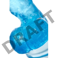 Реалистичный фаллоимитатор A-Toys by TOYFA Indy, TPE, голубой, 15,8 см